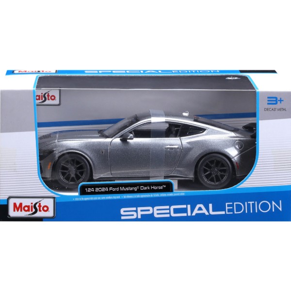 Фото - Колекційна машинка 1:24 Maisto 2024 Ford Mustang Darkhorse (32925 met.grey)